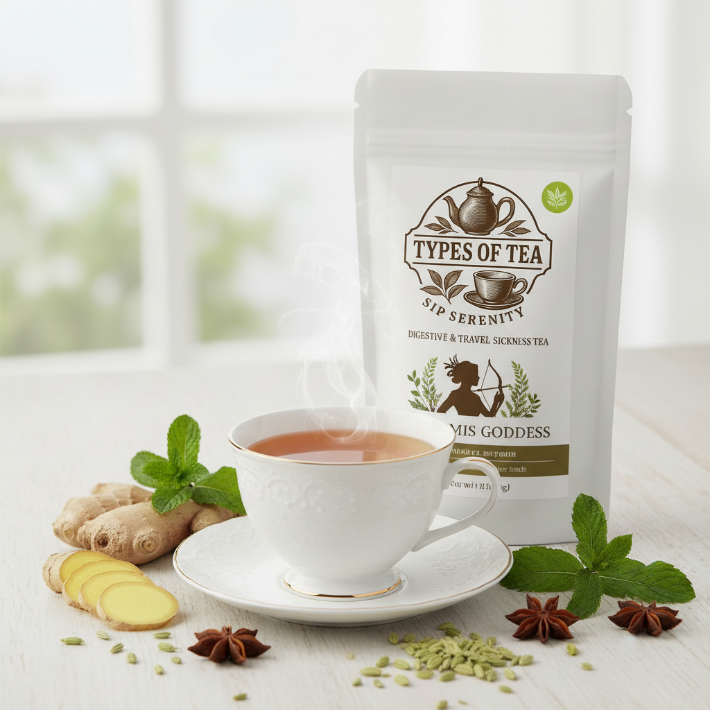 Artemis Digestive Tea with branded pouch