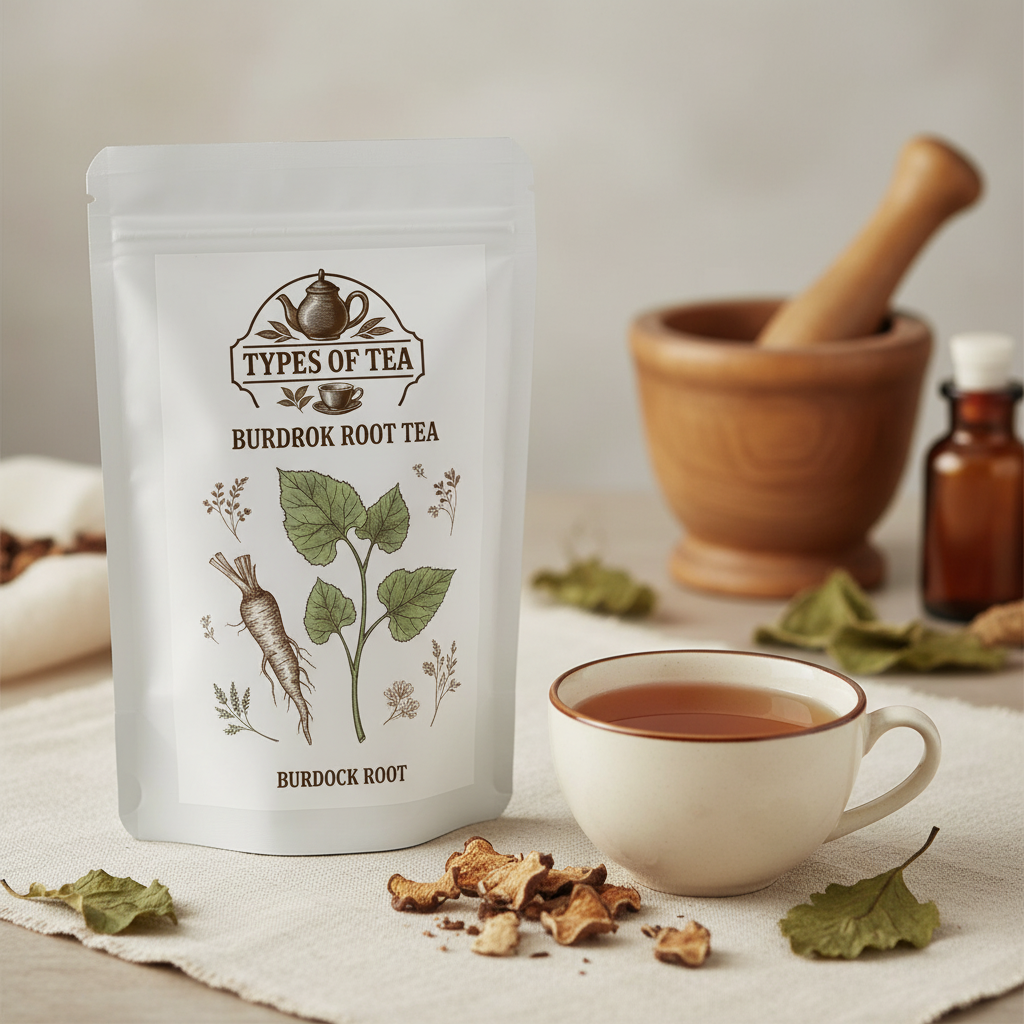Burdock Root Tea branded pouch