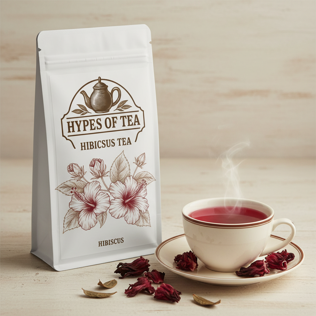 Hibiscus Tea branded pouch