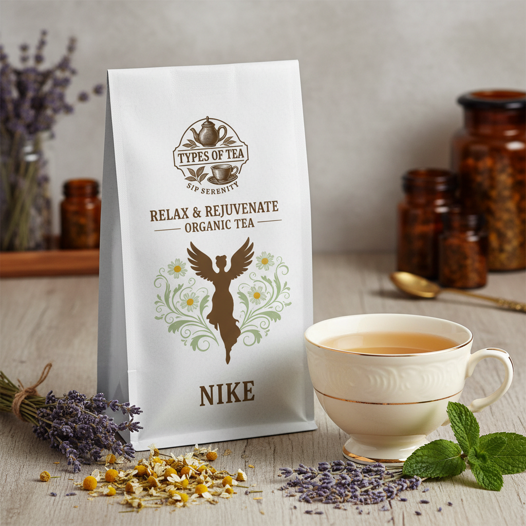 Nike Relax & Rejuvenate Organic Tea branded pouch