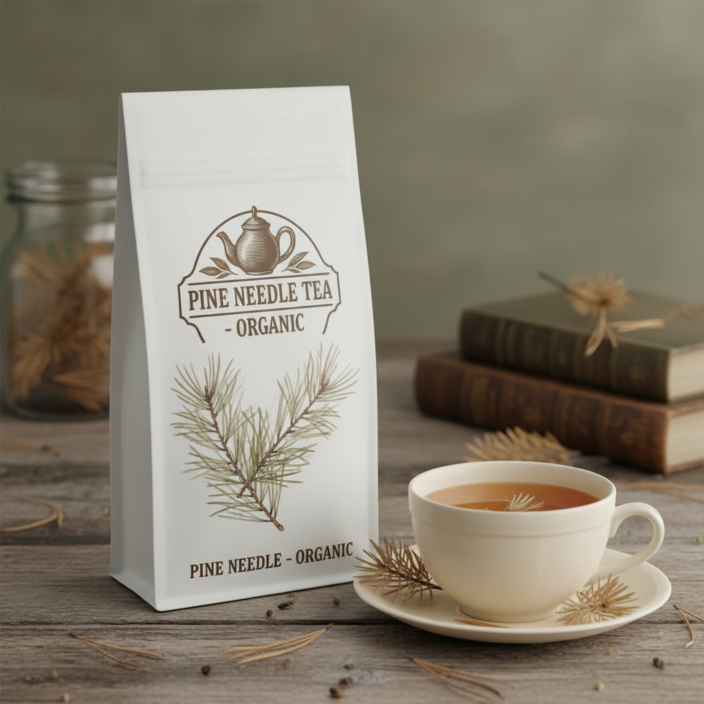 Pine Needle Tea - Organic branded pouch