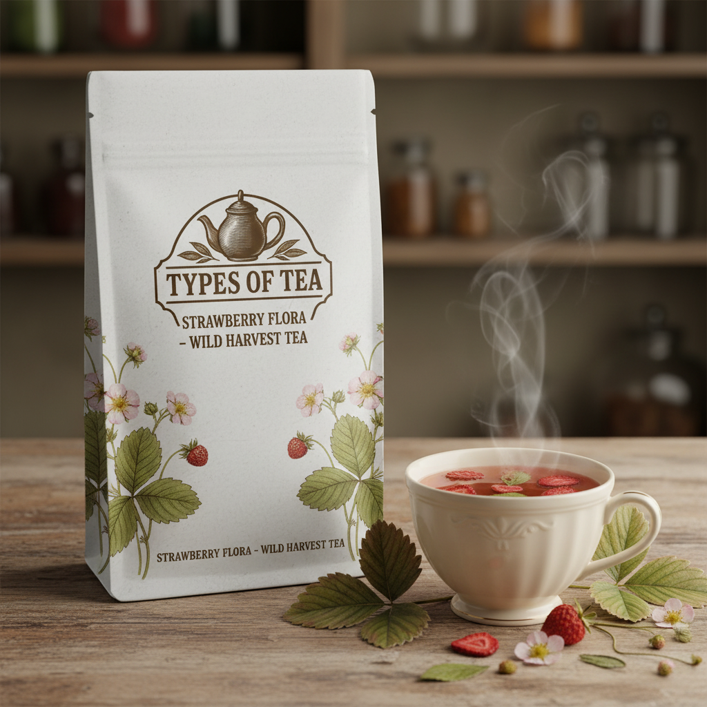 Strawberry Flora - Wild Harvest Tea branded pouch